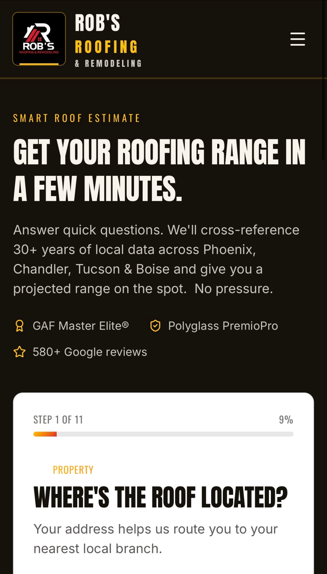 Smart estimate on mobile